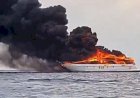 Kapal Pesiar KM Azzimut 80 Terbakar di Kepulauan Seribu