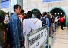 Stasiun Pasar Senen Mulai Dipadati Penumpang Mudik Lebaran