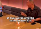 Babah Alun Salut Resto Terapkan Tarif + 32%  ke Warga AS