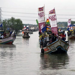 Nelayan Lampung Timur Gelar Festival Laut dan Nadran
